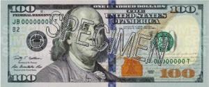 Nuevo billete de 100 dólares americanos